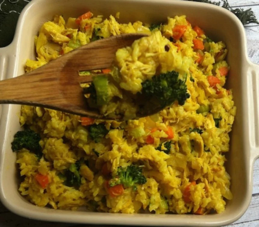 Arroz basmati con brócoli al curry