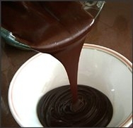 Crema de chocolate para cubrir tartas