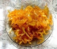 Dulce de cáscara de naranja
