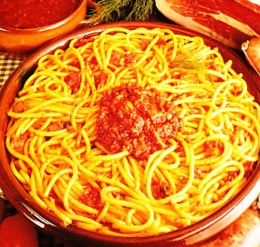 Espaguetis a la marchigiana