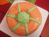 Gran pastel de calabaza de Halloween