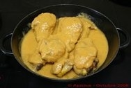 Muslos de pollo con salsa de alcaparras