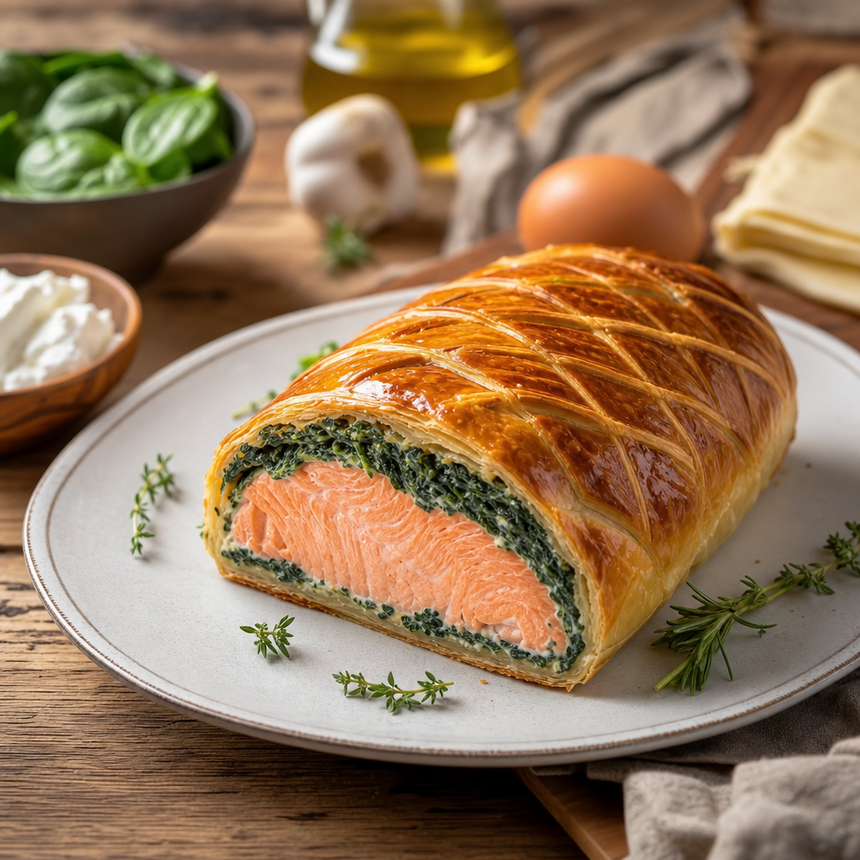 Salmón Wellington
