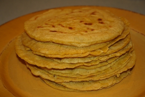 Tortillas de maíz caseras