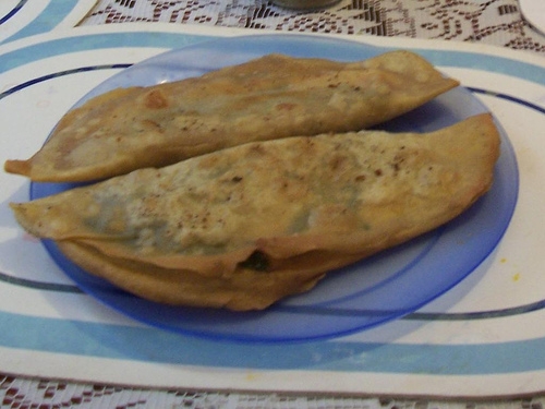 Tortitas de maíz con carne y guacamole
