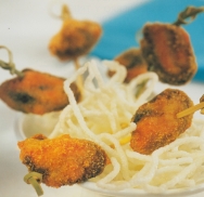 Mejillones rellenos de olivada