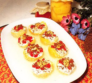 Melocotones rellenos