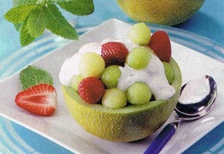 Melón a la menta