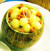 Melón con jamón