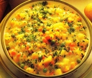 Menestra de patatas y pasta