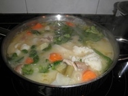 Menestra de verduras con almendras