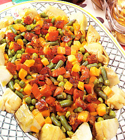 Menestra de verduras con jamón