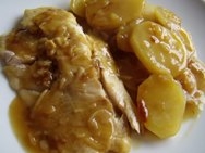 Merluza con patatas a la malagueña