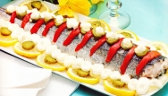 Merluza con salsa holandesa