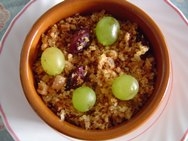 Migas con uvas