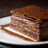 Milhojas de chocolate