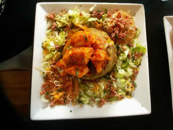 Mofongo relleno de carne o pollo