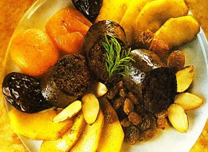 Morcilla negra con frutos secos