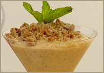 Mouse de Jijona con crocanti de barquillos