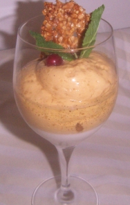 Mousse de café y praliné