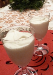Mousse de chocolate blanco