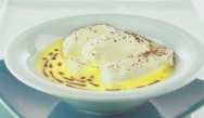 Mousse de dos chocolates con crema de mandarina