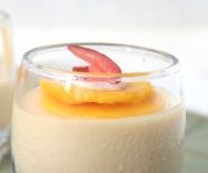 Mousse de melocotón y piña