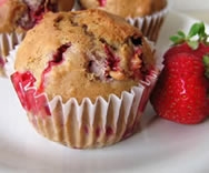 Muffins de fresa