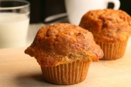 Muffins de zanahoria y pasas de uva