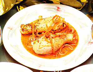 Muslos de pollo al estragón