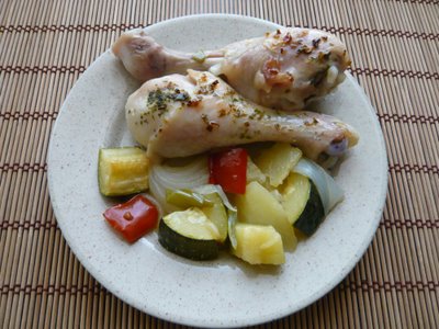 Muslos de pollo al horno