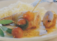 Muslos de pollo rellenos