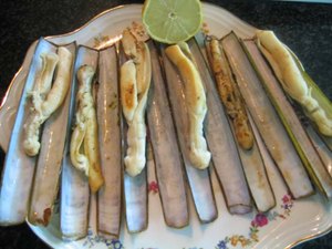 Navajas a la plancha