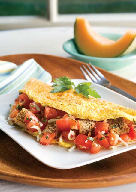 Omelet de tomate y ajo