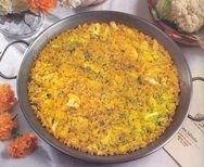 Paella de bacalao