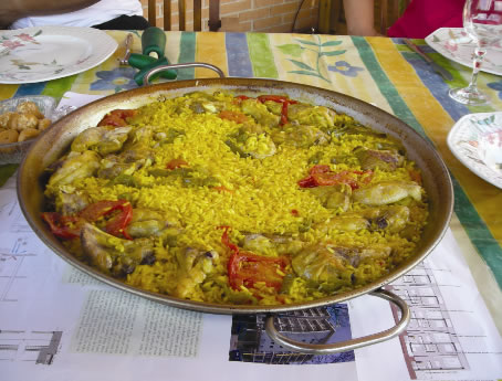 Paella de montaña