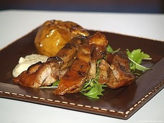 Paletilla de cordero a la mandarina