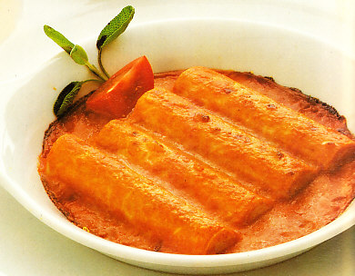 Palmitos gratinados