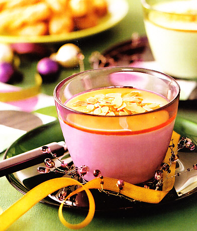Panna cotta de miel y leche de almendras