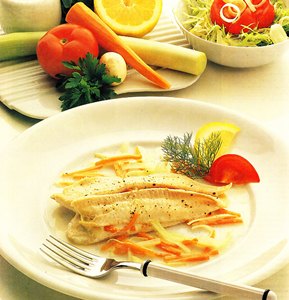 Papillote de lenguado
