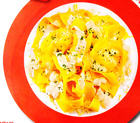 Pappardelle con nata y limón