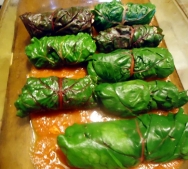 Paquetitos de lechuga rellenos de ternera