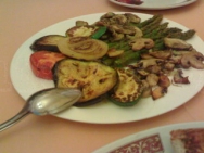 Parrillada de verduras a la vinagreta
