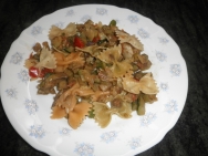Pasta con hortalizas