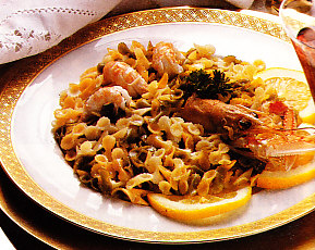 Pasta con ragú de cigalas
