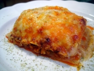 Pasta rellena gratinada