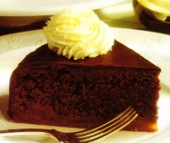 Pastel de albaricoques y chocolate