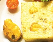 Pastel de alcachofas con mejillones