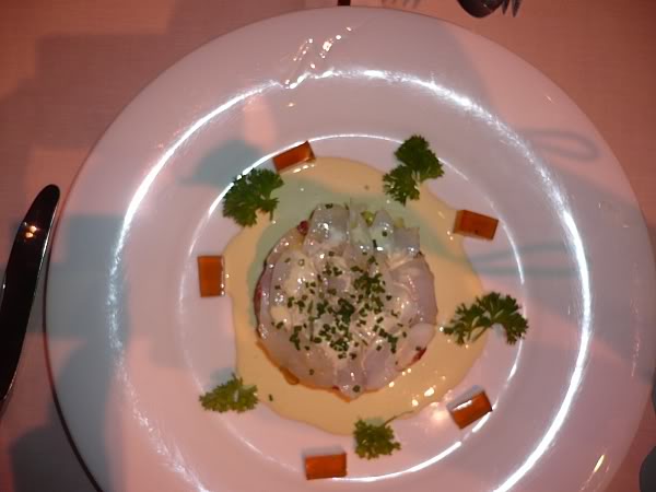 Pastel de bacalao y escalivada