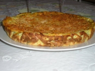 Pastel de calabacín con arroz con leche